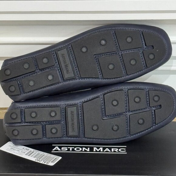 Aston Marc Charter-03 Navy Loafers Men’s Size 10M Driving Moccasins Slip On 🥿 - Picture 5 of 11